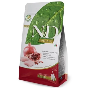 N&D Cat Prime - Csirke-Gránátalma száraztáp Kölyök cicáknak 300 g