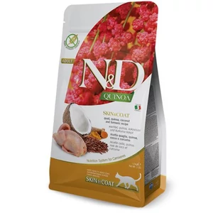 N&D Cat Quinoa - Fürj Száraztáp a Bőrért és Szőrzetért 300 g