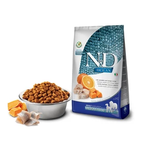 N&D Dog Ocean - Tőkehal-Sütőtök-Narancs száraztáp Kutyáknak