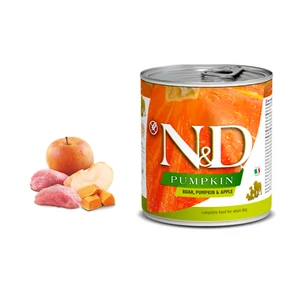 N&D Dog Pumpkin - Vaddisznó-Sütőtök-Alma konzerv Felnőtt Kutyáknak 285 g