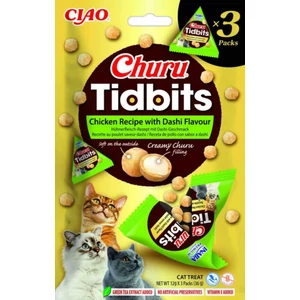 Inaba Cat Churu Tidbits Csirke Dashi 3x12g