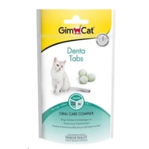 GimCat Denta Tabs fogápoló jutalomfalat cicának 40 g