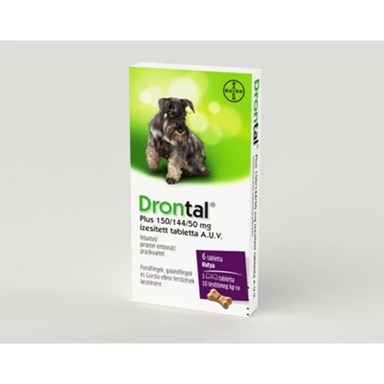 Drontal Plus 150/144/50mg ízesített tabletta