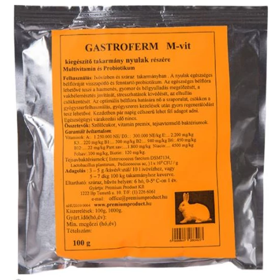 Gastroferm M-Vit Nyúl 100 g