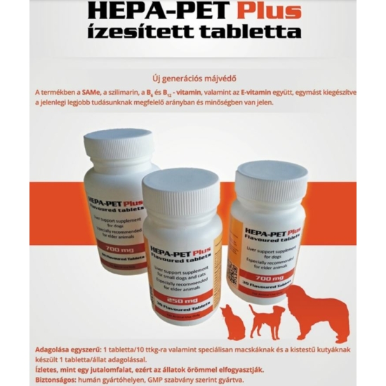 Hepa-Pet Plus májvédő tabletta