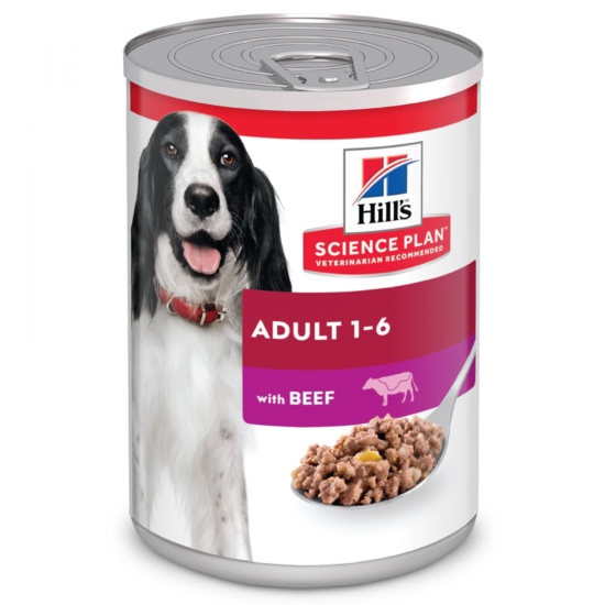 Hill's Science Plan - Marhahúsos konzerv kutyáknak 370 g