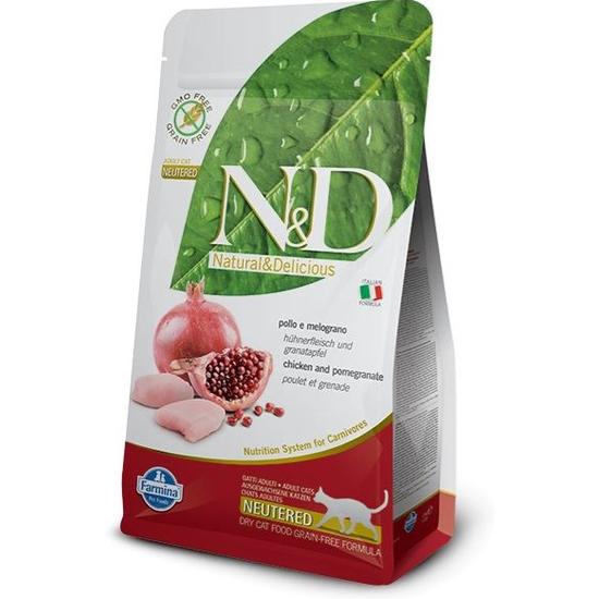 N&D Cat Prime - Csirke-Gránátalma száraztáp Steril Felnőtt macskának