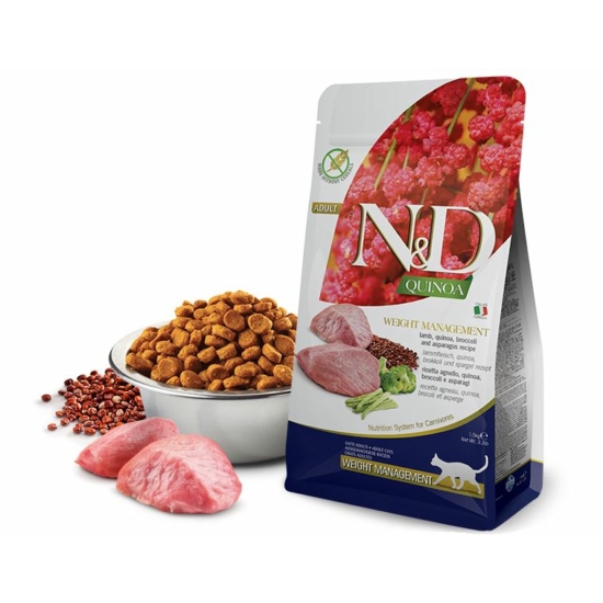 N&D Cat Quinoa - Bárányos Súlykontroll Száraztáp