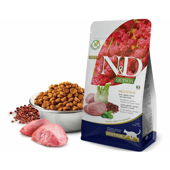 N&D Cat Quinoa - Bárányos emésztést támogató száraztáp