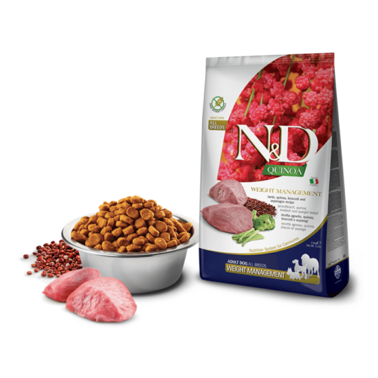 N&D Dog Quinoa - Bárányos Súlykontroll Száraztáp kutyáknak