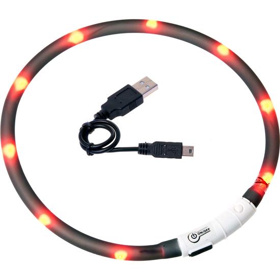 Flamingo LED tölthető, Világító nyakkarika 70 cm