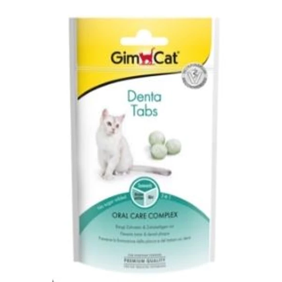 GimCat Denta Tabs fogápoló jutalomfalat cicának 40 g