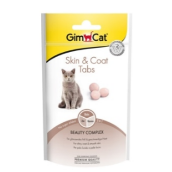 GimCat Skin & Coat Cica bőr és szőr ápoló tabletták 40 g