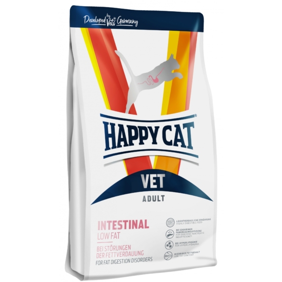 Happy Cat Vet Intestinal Low Fat emésztési problémákkal küzdő macskák számára