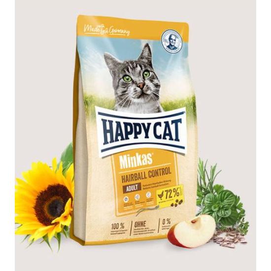Happy Cat - Minkas Szőrlabda csökkentő száraztáp cicáknak
