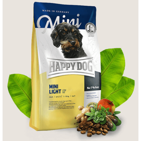 Happy Dog - Mini Light Low Fat - Zsírszegény táp Kistestű Kutyáknak