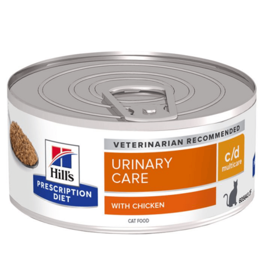 Hill's Prescription Diet - C/D Urinary Multicare csirkés vagdalt konzerv cicáknak 156 g