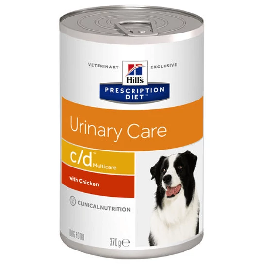 Hill's Prescription Diet - C/D Urinary Multicare csirkés konzerv kutyáknak 370g