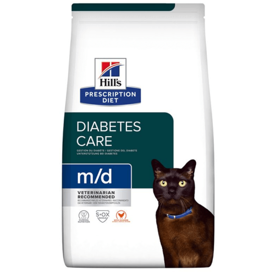 Hill's Prescription Diet - M/D száraztáp Cukorbeteg vagy Túlsúlyos macskának