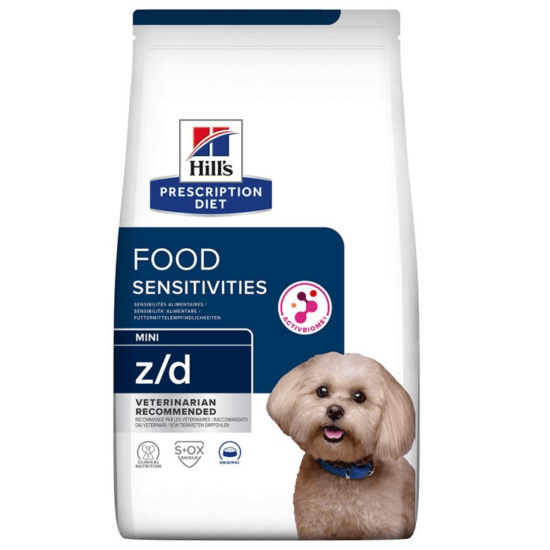 Hill's Prescription Diet - Z/D Mini száraztáp Ételre Érzékeny Kistestű Kutyának 1 kg