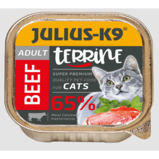 Julius-K9 Terrine Marhás nedves eledel macskáknak 100 g