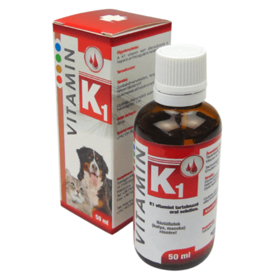 K1 Vitamin oldat Kutya Macska részére 50 ml