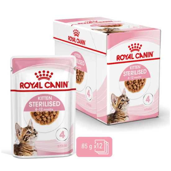 Royal Canin Kitten Sterilised nedves alutasak Ivartalanított Kölyök Cicának