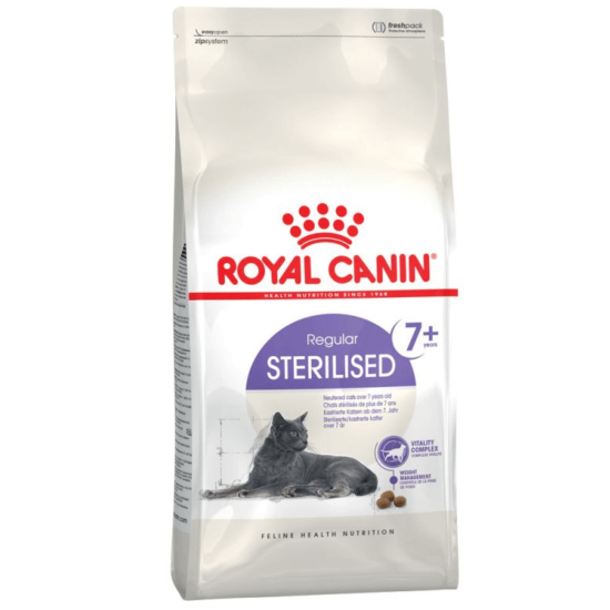 Royal Canin Sterilised 7+ száraztáp idős macskának 1,5 kg