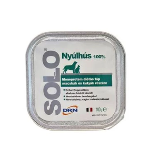 Solo 100% Nyúlhús nedves táp 100 g