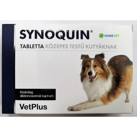 VetPlus Synoquin Medium Breed Kutya Ízületvédő rágótabletta 10-25 kg 30x