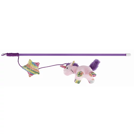 Trixie Játék Macskáknak Pálca Plüss Unikornissal 45 cm