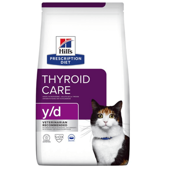 Hill's Prescription Diet - Y/D száraztáp pajzsmirigyproblémás cicáknak