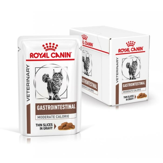 Royal Canin Gastrointestinal Moderate Calorie alutasakos nedves macska táp