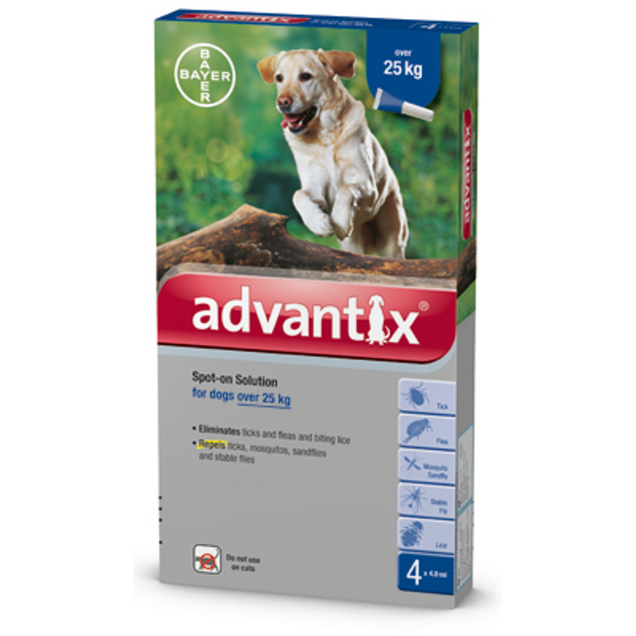 Advantix spot on rácsepegtető oldat kutyáknak 25-40kg között 4db Advantix spot on rácsepegtető oldat kutyáknak 25-40kg között 4db