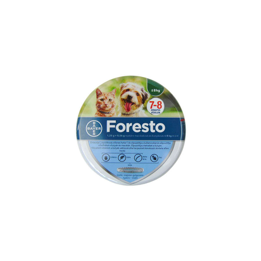 Foresto nyakörv 38cm kutya-macska 8kg alatt