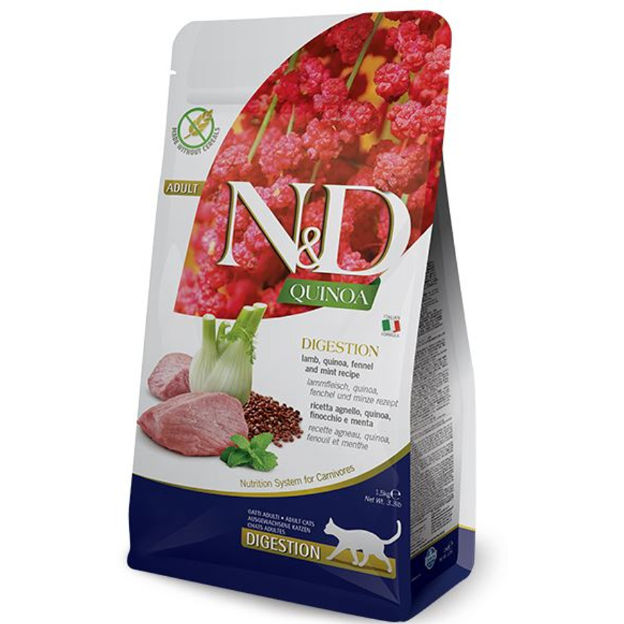 N&D Cat Quinoa Bárányos emésztést támogató táp 1,5 kg