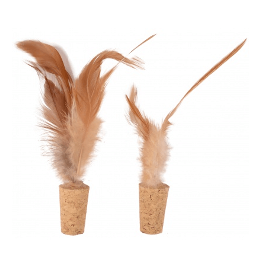 Flamingo Macskajáték Parafa+toll 17 cm 2db