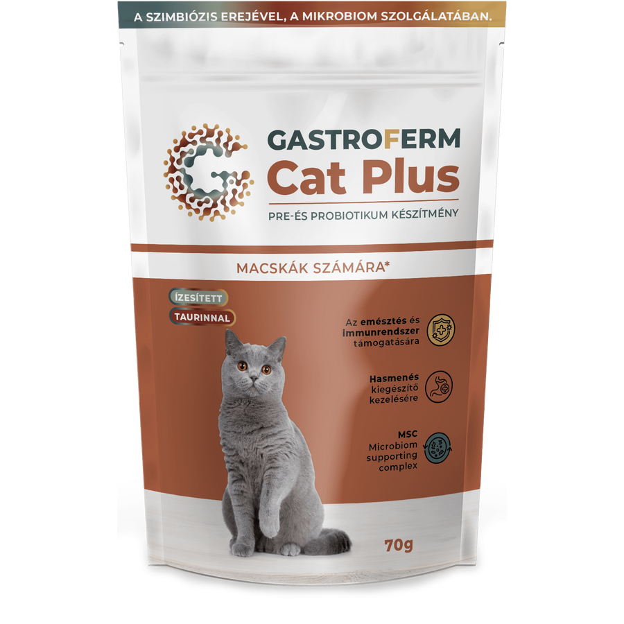Gastroferm Cat Plus Cica Pre-és probiotikum por 70 g