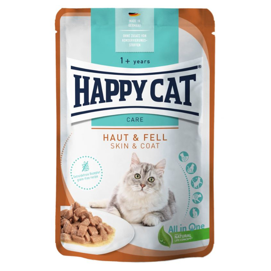 Happy Cat - Sensitive Skin&Coat alutasak a Bundáért 20x85 g