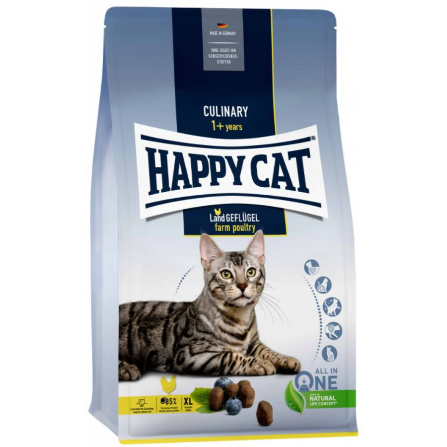 Happy Cat - Culinary Adult Baromfi macskaeledel 1,3 kg