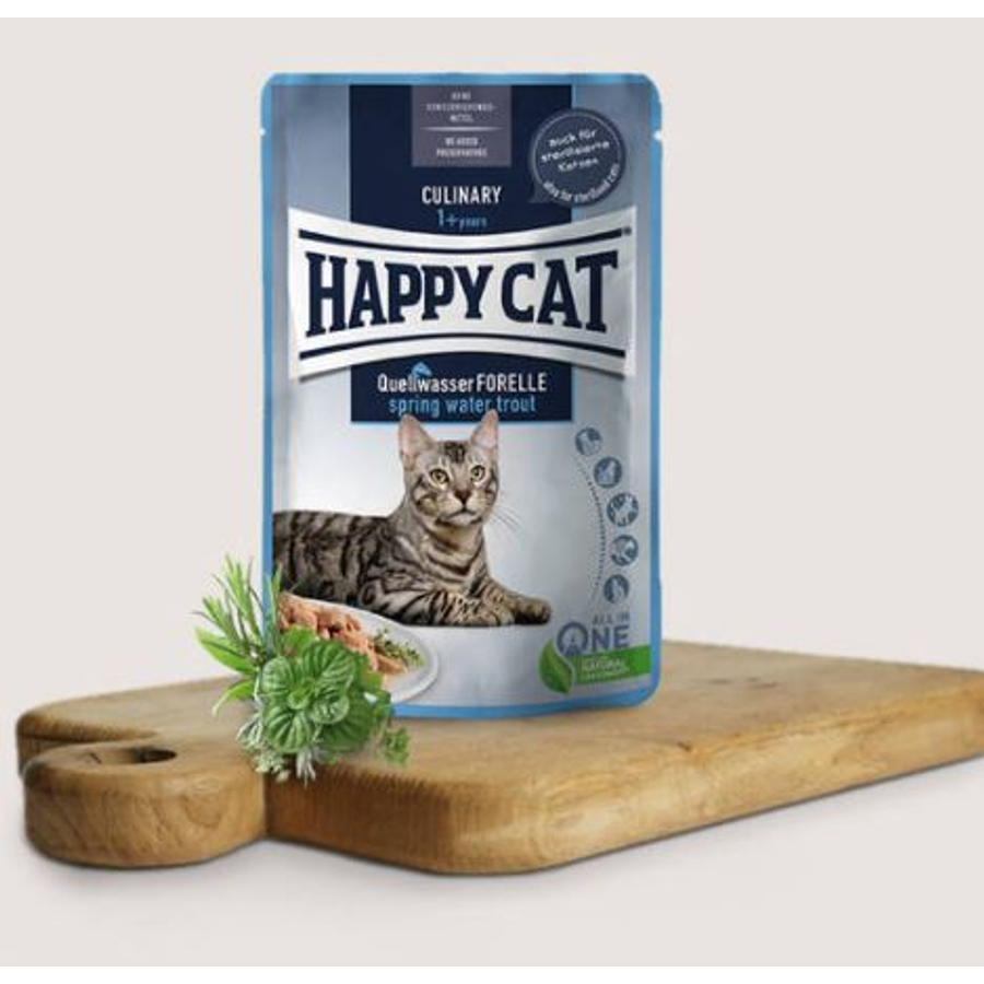 Happy Cat- Culinary Pisztrángos alutasak 24x85 g