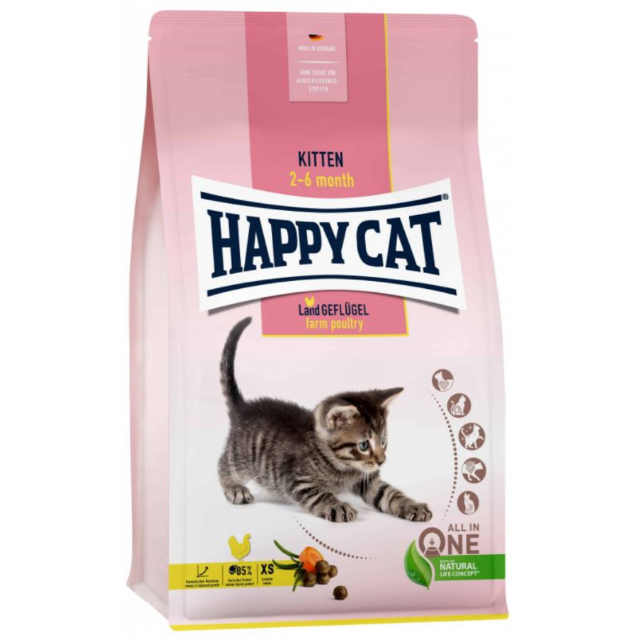 Happy Cat - Kitten Baromfi kiscicáknak 1,3 kg