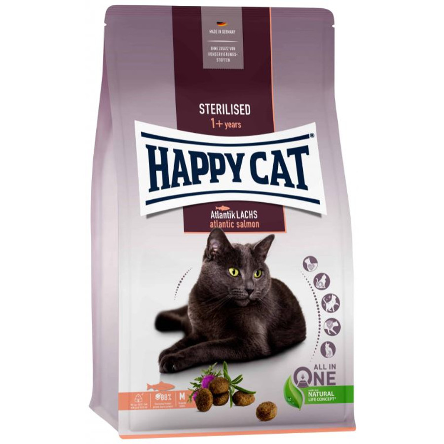 Happy Cat - Lazacos táp Steril cicáknak 1,3 kg
