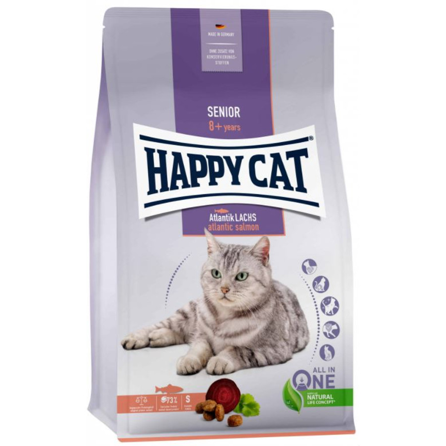 Happy Cat - Senior Lazacos táp Érett Macskáknak 1,3 kg