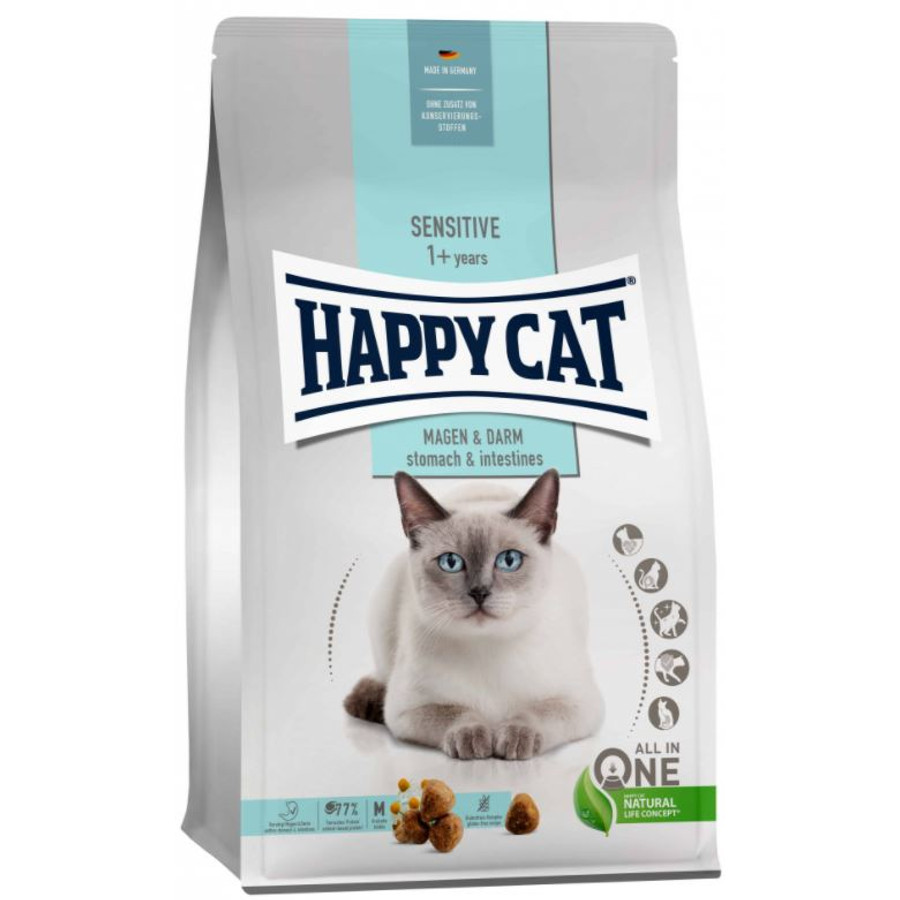 Happy Cat - Sensitive Stomach&Intestinal cicák emésztéséért 1,3 kg