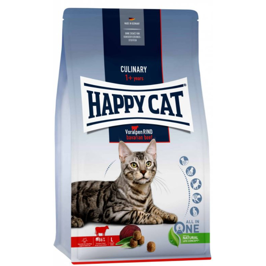 Happy Cat - Culinary Adult Marhahúsos macskaeledel 1,3 kg