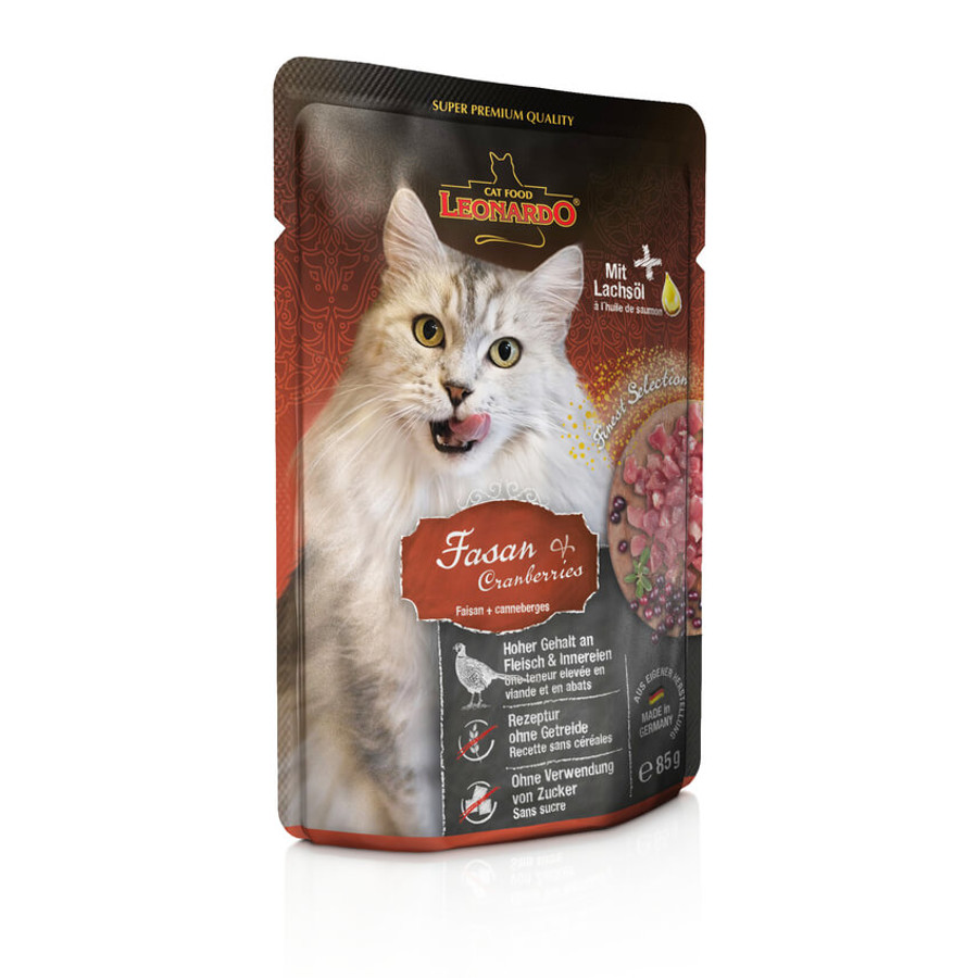Leonardo fácánhús-tőzegáfonya alutasak cicának 85 gr Leonardo fácánhús-tőzegáfonya alutasak cicának 85 gr