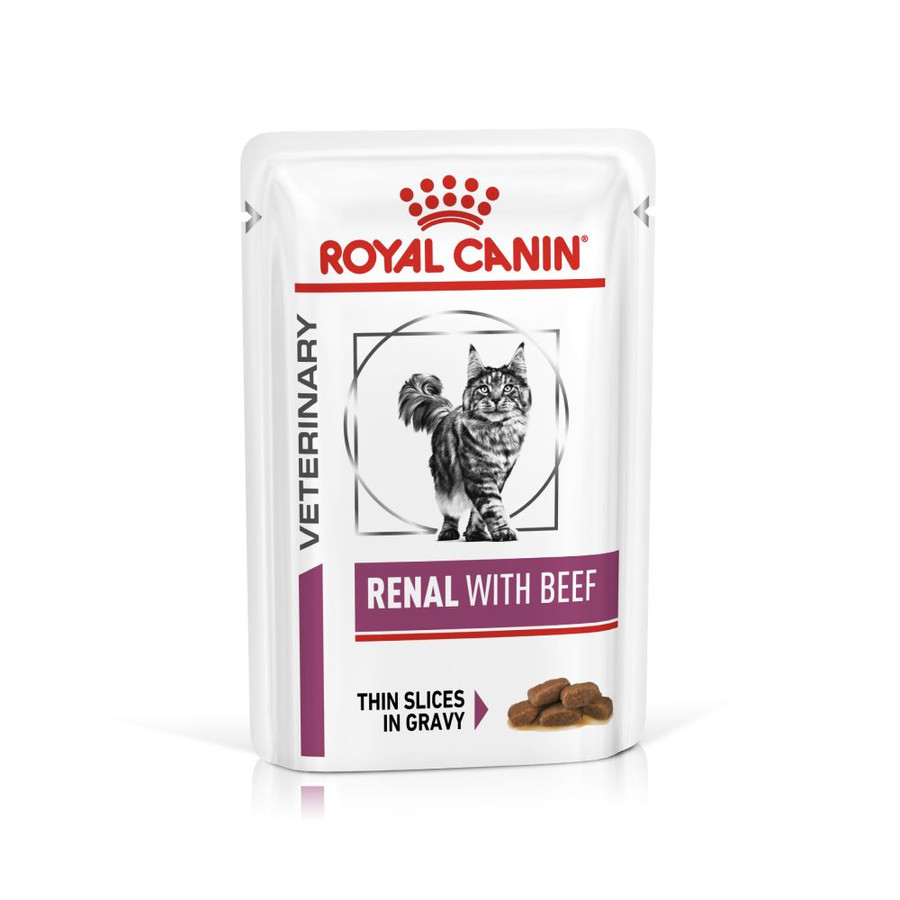 Royal Canin Renal Vesetámogató Macska alutasak Marhával 12x85 g