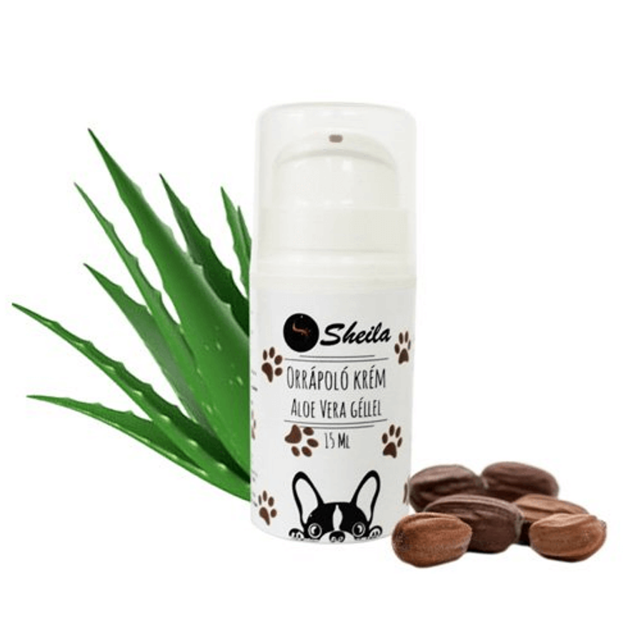 Sheila Orrápoló Krém Aloe Vera géllel kutyáknak 15 ml Sheila Orrápoló Krém Aloe Vera géllel kutyáknak 15 ml