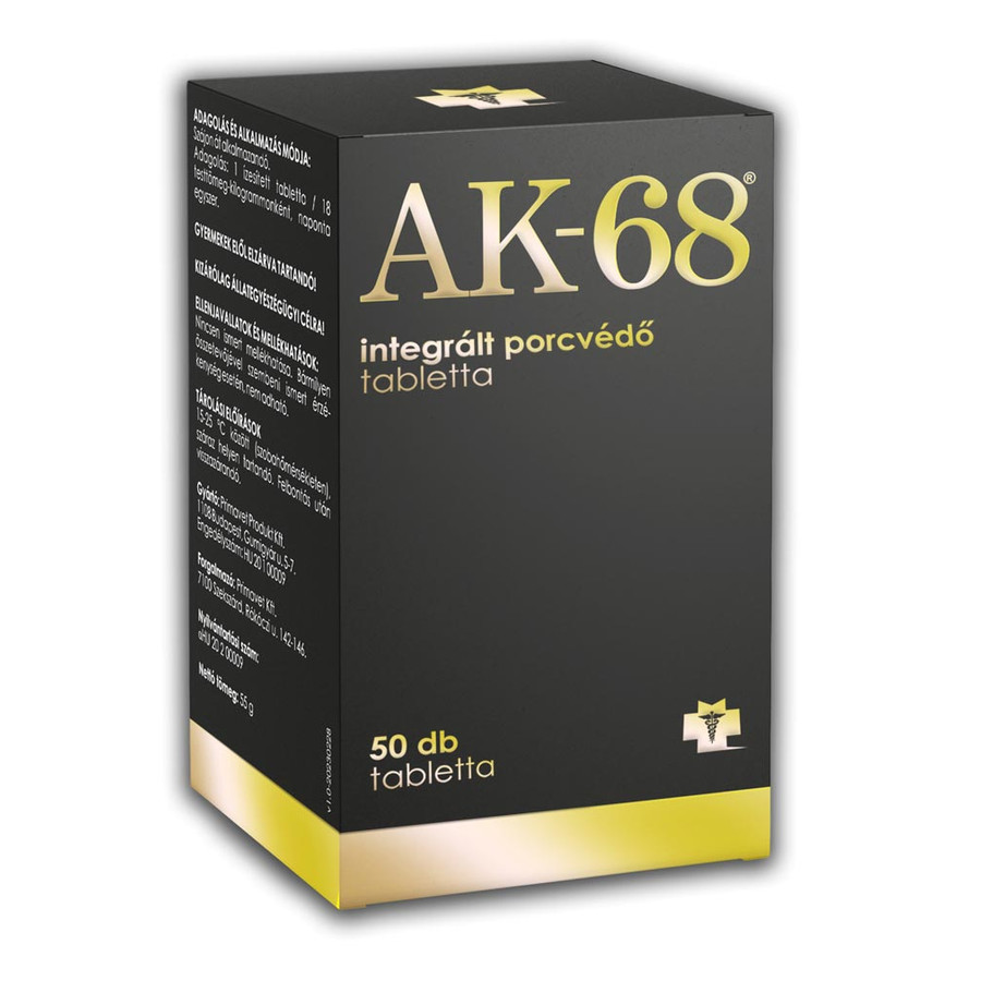 AK-68 Integrált Porcvédő Tabletta 50db AK-68 Integrált Porcvédő Tabletta 50db
